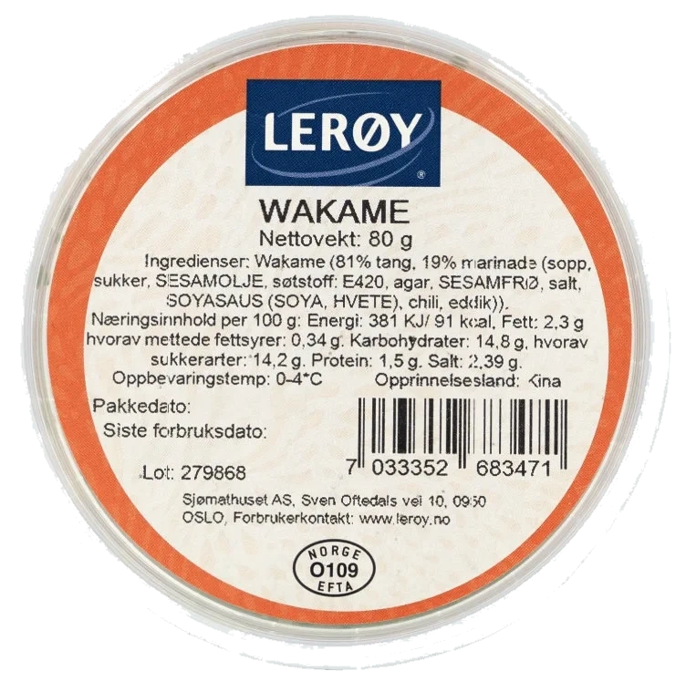 Wakame 80g Lerøy