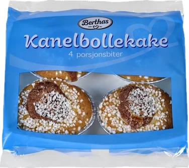 Kanelbollekake 4pk 200g Berthas