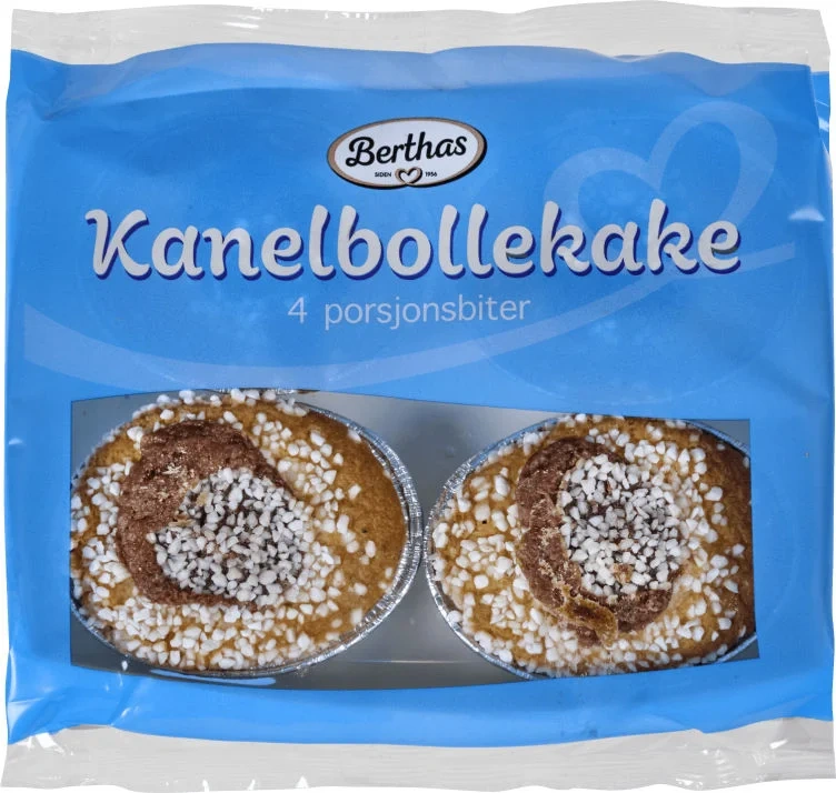 Kanelbollekake 4pk 200g Berthas