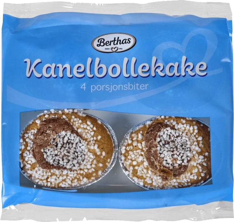 Kanelbollekake 4pk 200g Berthas
