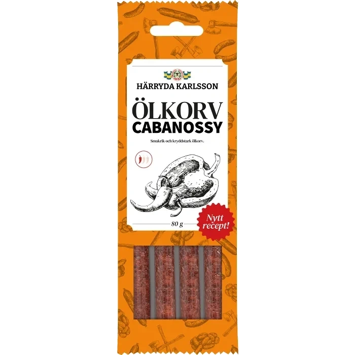 Ölkorv Cabanossy 80g Härryda Karlsson