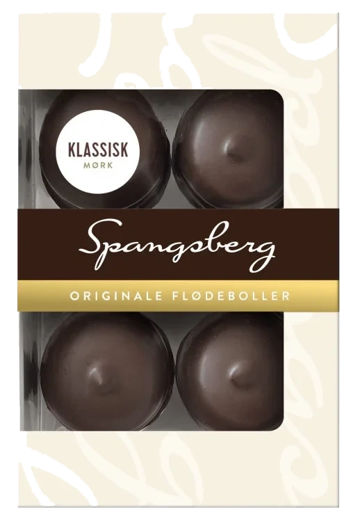 Flødeboller Klassis Mørk 124g Spangsberg