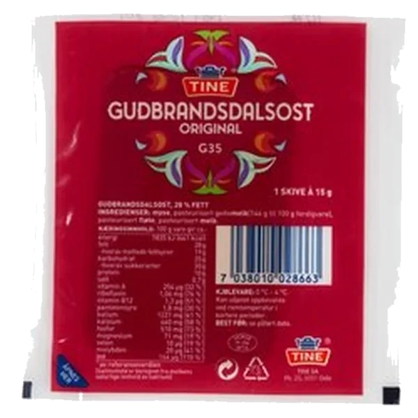 Tine Gudbrandsdalsost Kuvert  200x15g