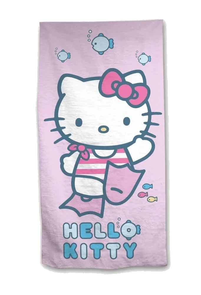 HELLO KITTY Towel 70x140cm m/ banderole