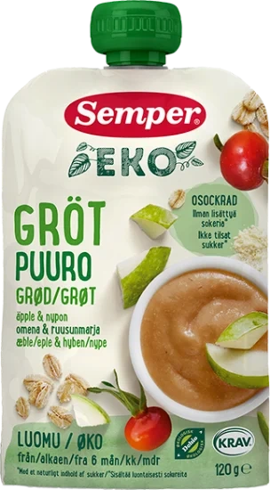 Semper Barnegrøt Eple & Nype 120g