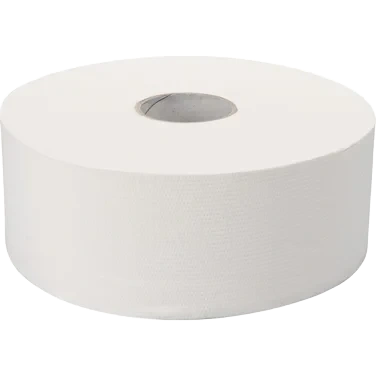 Toalettpapir Jumbo Midi 2-lags 300mx9cm Hvit Nyfiber Perforert 6stk