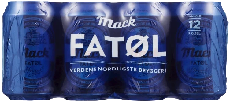 Mack Fatøl 0,33lx12 boks
