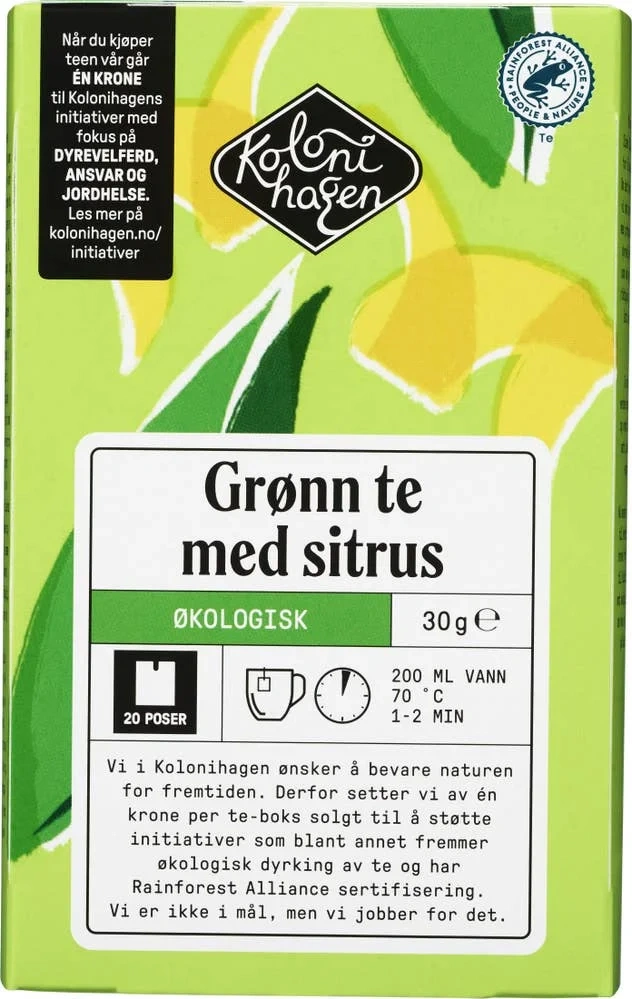 Økologisk Grønn te