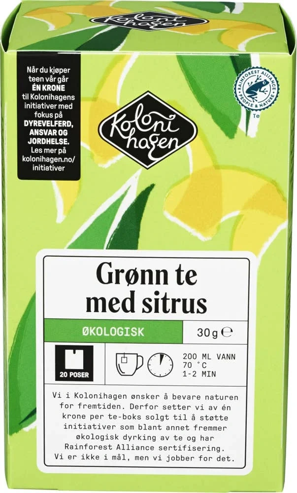 Økologisk Grønn te
