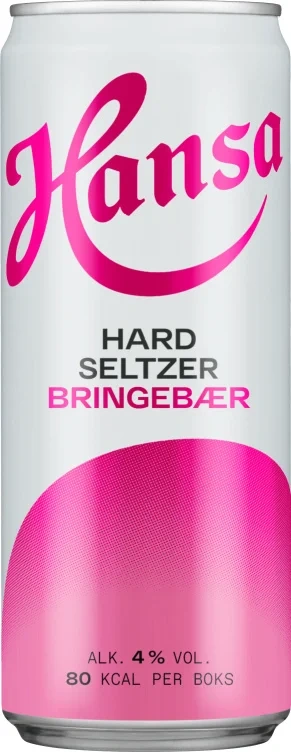 Hansa Hard Seltzer Bringebær 0,33l Bx Sleek
