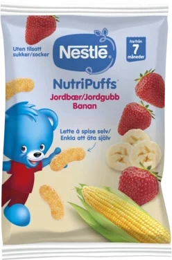 Nutripuffs Jordbær 7m 28g