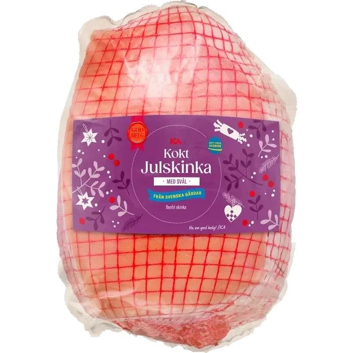 Julskinka Färsk Kokt med svål ca 3kg ICA