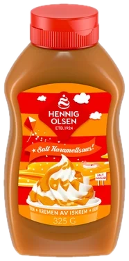 Salt Karamellsaus 325g Hennig-Olsen Is