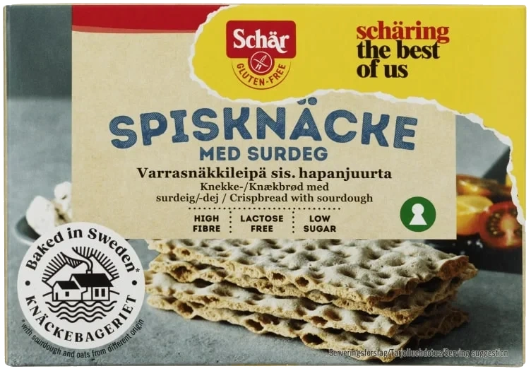 Knekkebrød M Surdeig Gl.fri 130g Schär