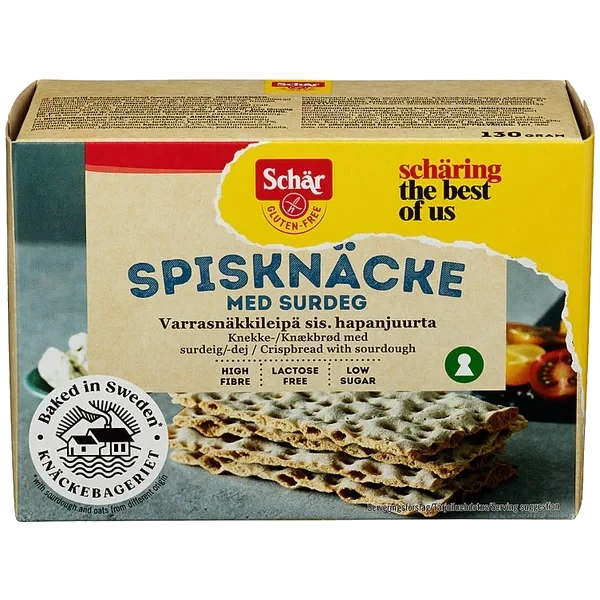 Knekkebrød M Surdeig Gl.fri 130g Schär