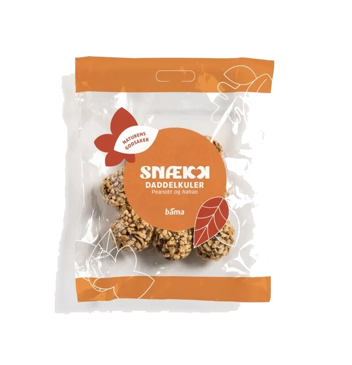 Daddelkuler Peanøtter og Kakao 70g Snækk