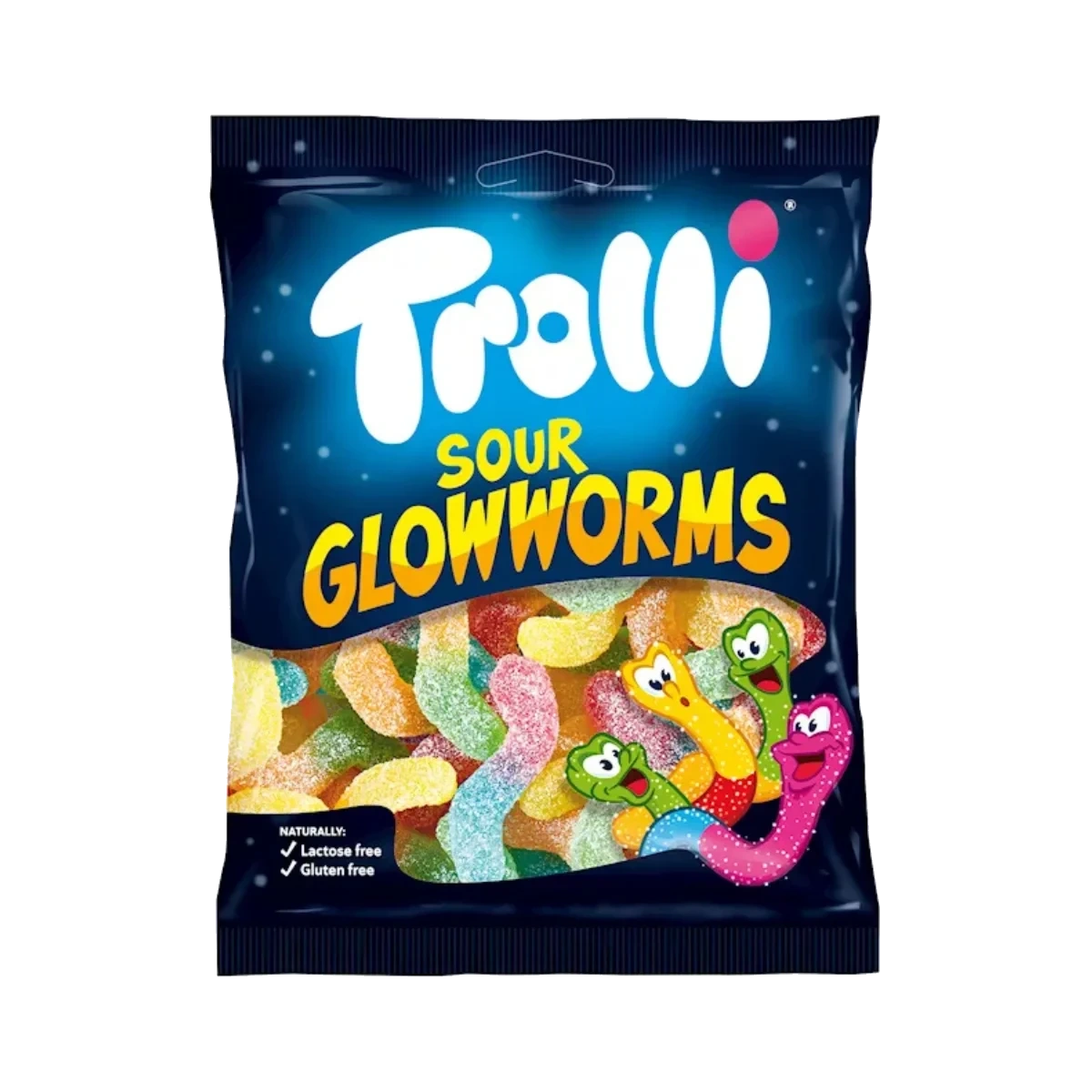 Trolli Sour Glowworms 100 g
