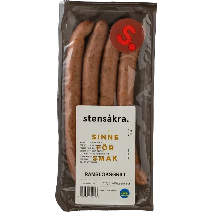Ramslöksgrill 95% Kötthalt 320g Stensåkra