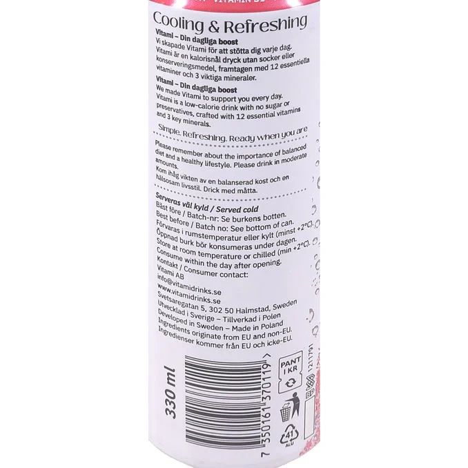 Dryck Jordgubb & Hallon 24-pack