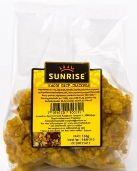 Sunrise Karri Rice Crackers 125g