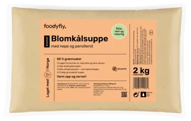 Blomkålsuppe Kremet med Nepe og Persillerot 2kg Foodyfly
