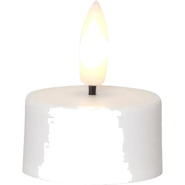 Värmeljus LED Flamme Charge Vit