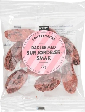 Street Dadler Sur Jordbærsmak 70g