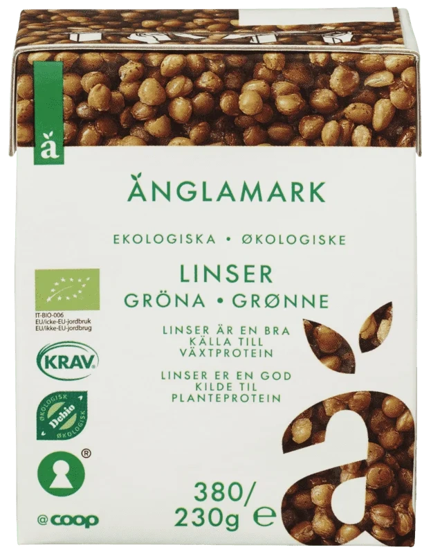 Änglamark Grønne Linser 380g