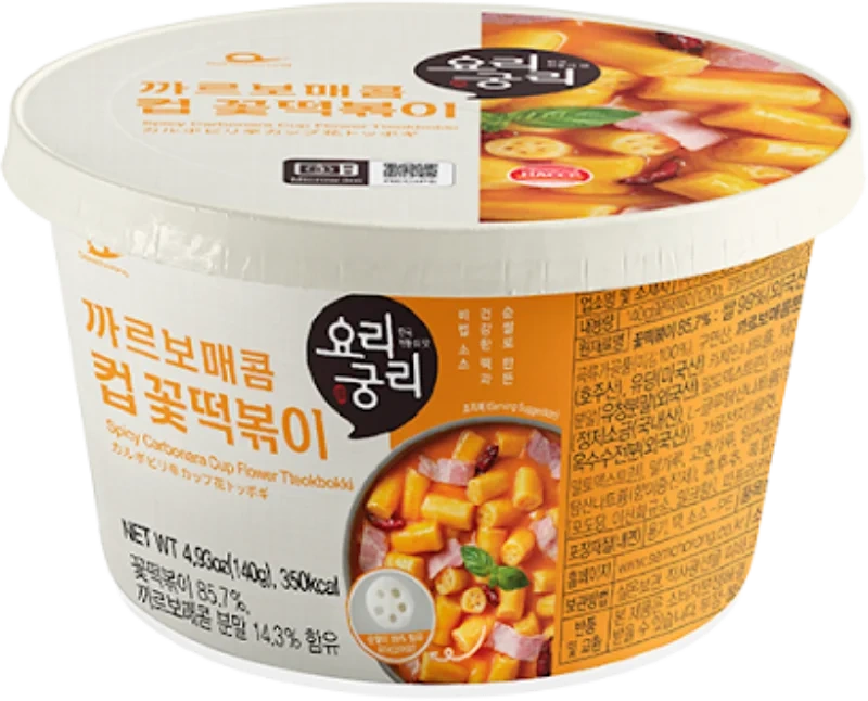 Semchorochok Spicy Carbonara Cup Tteokbokki 140g