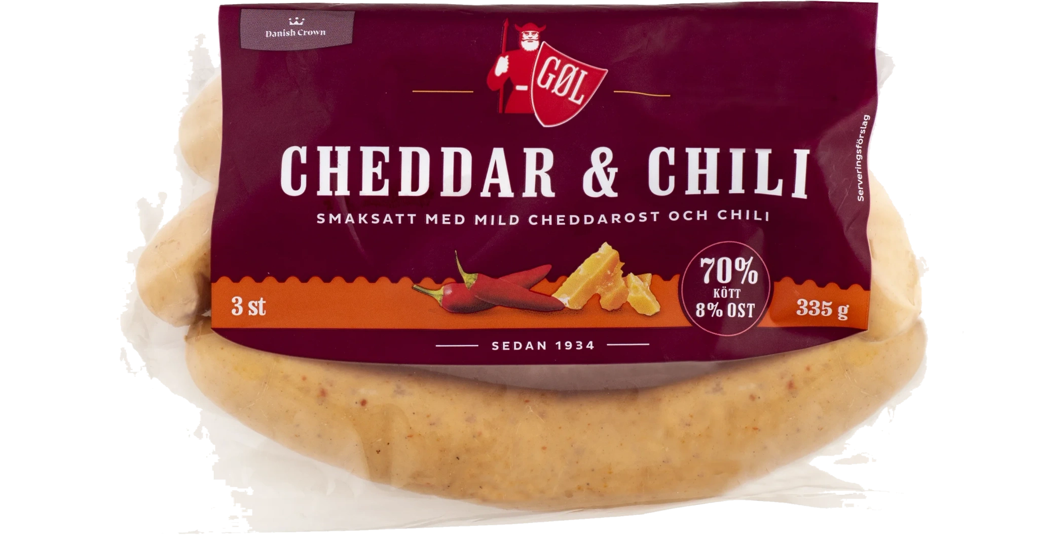 Korv Cheddar & chili