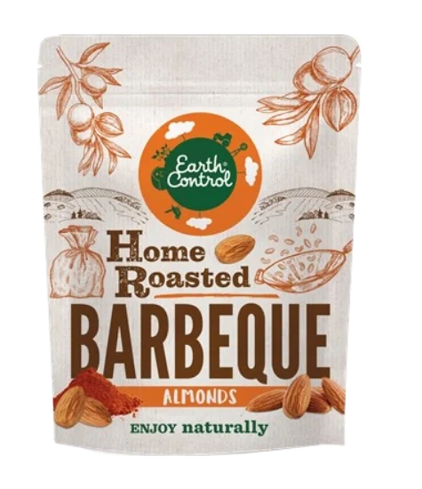 Earth Control Ristede Mandler BBQ 125g