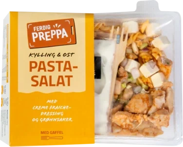 Ferdig Preppa Pastasalat med Kylling og Ost 350g