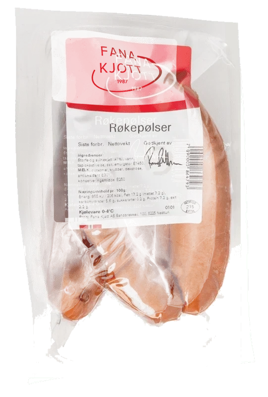 Røkepølser 500g Fana Kjøtt