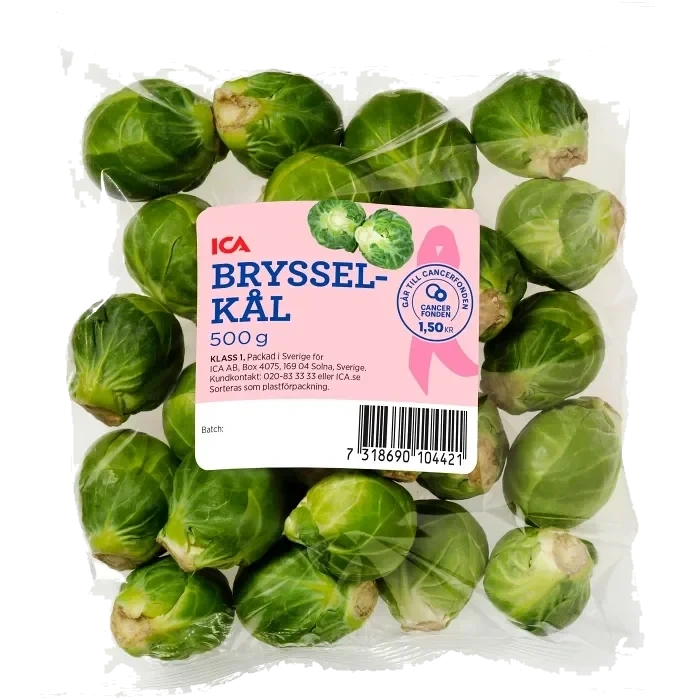 Brysselkål 500g Rosa Bandet Klass 1 ICA