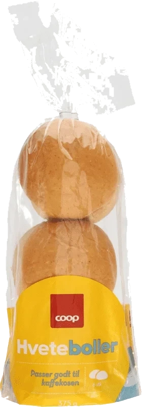 Coop Hveteboller 6pk 375g