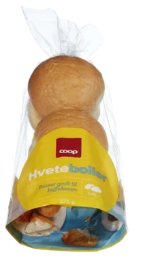 Coop Hveteboller 6pk 375g