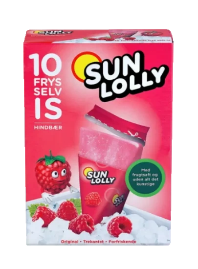 Sun Lolly Bringebær 650g