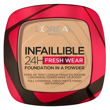 Loreal Paris Infaillible 24h Fresh Wear Powder Foundation Golden Sand 200