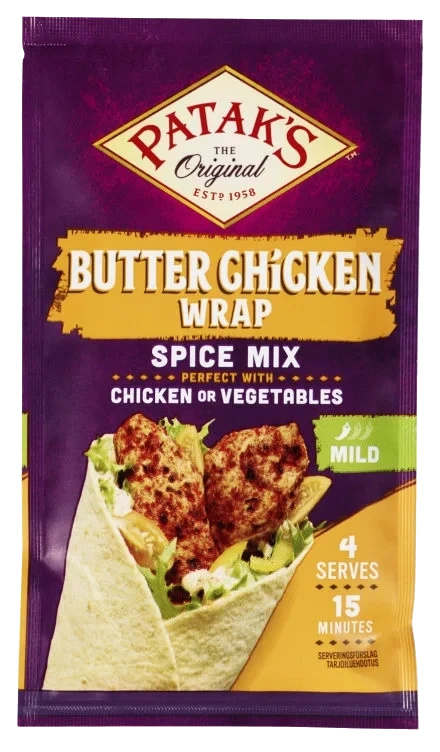 Butter Chicken Kryddermix til Wrap 25g Pataks