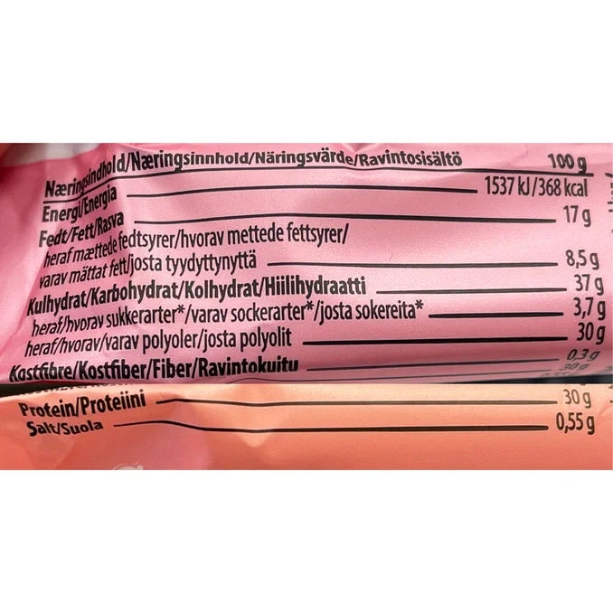 Proteinbar Vit Choklad & Jordgubb 12-pack