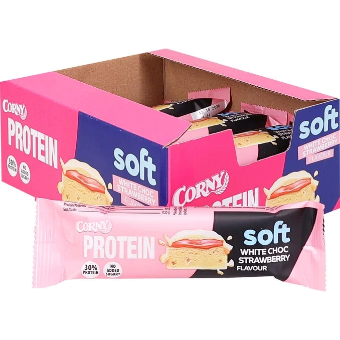 Proteinbar Vit Choklad & Jordgubb 12-pack