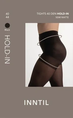 Tights, 40 den Hold-in, Black, 40-44