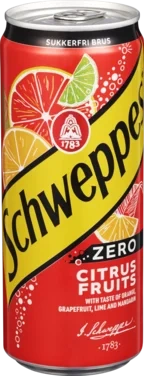 Schweppes Citrus Fruits Zero 0,33l boks