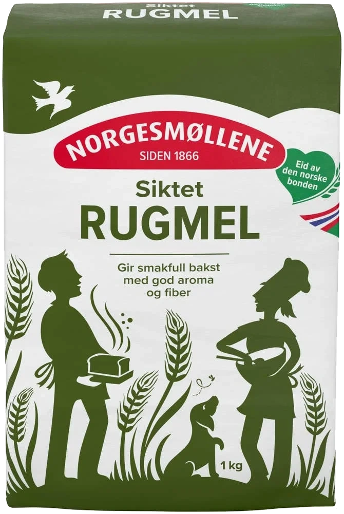 Siktet rugmel