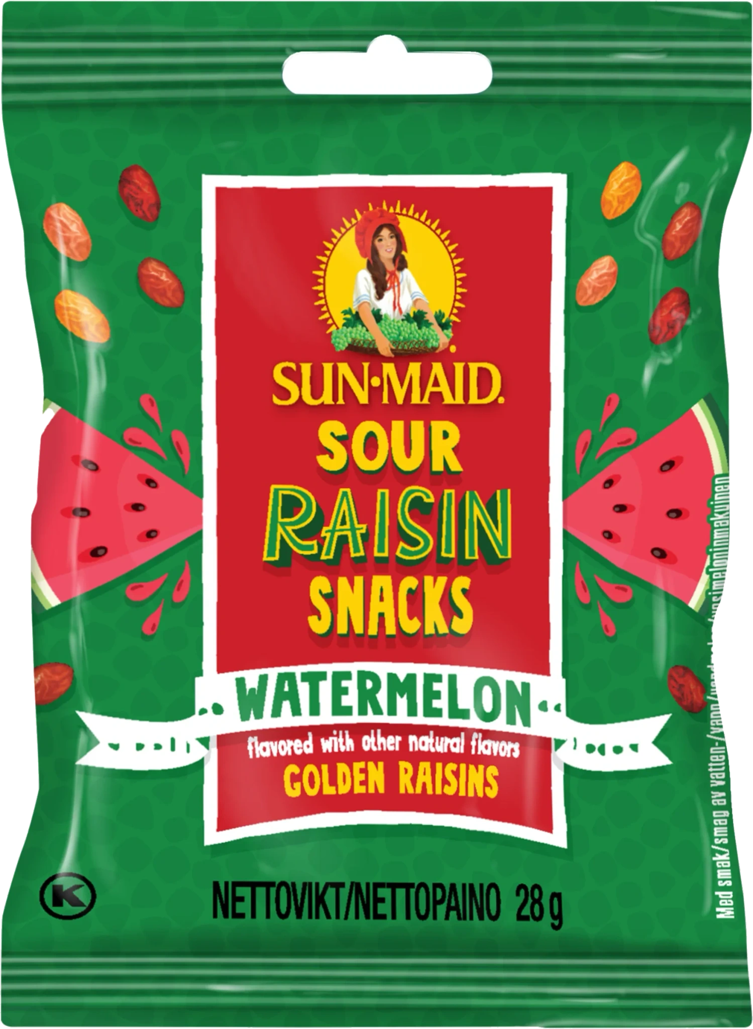 Frukt-snacks sur vattenmelon