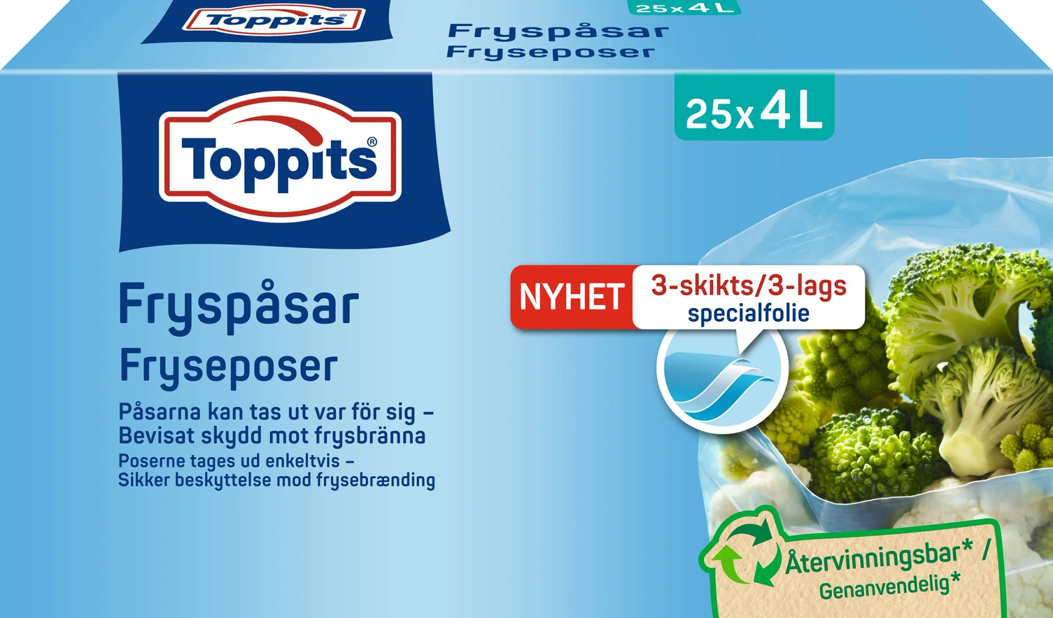 Fryspåsar 4 liter
