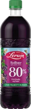 Solbærsaft Utan Tilsett Sukker 0,75l Lerum