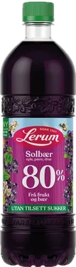 Solbærsaft Utan Tilsett Sukker 0,75l Lerum