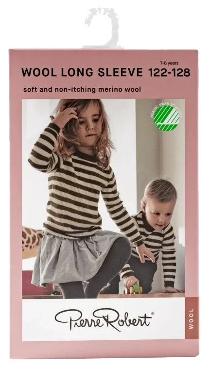 Wool Long Sleeve Kids D Olive 98-104 Pierre-Robert