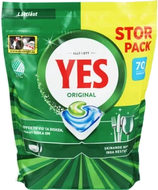 Maskinoppvask Tabletter Original Alt i Ett 70stk Yes